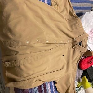 Tan Ralph Lauren Button down shirt